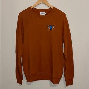 Burnt Orange Jockstrap Crewneck Sweater